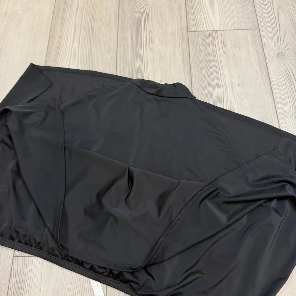 Cacique Swim Black Swim Skirt with Attached Brief Plus Size 34 610361